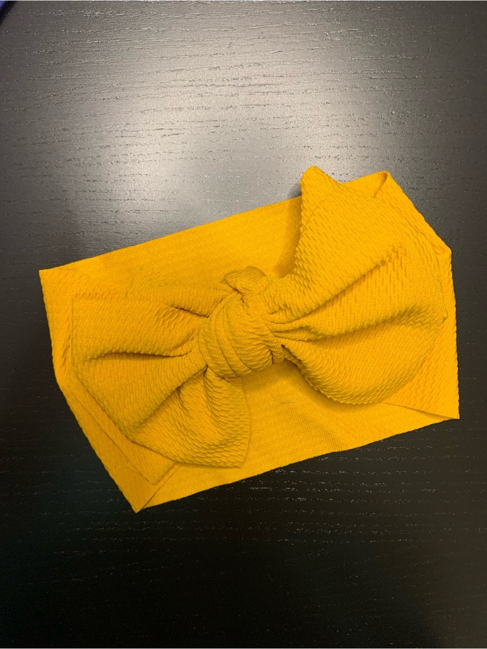 ⭐️2/$11.00⭐️ Large Mustard Yellow Bow Headband (7 Inch Bow)